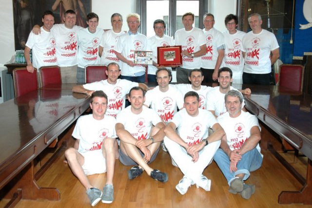 Premiazione in comune per la vittoria del Campionato di Prima Divisione 2011-12